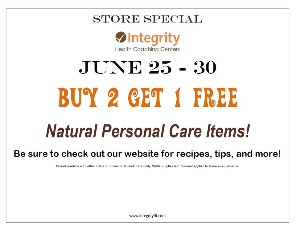 Store Special June 25-30