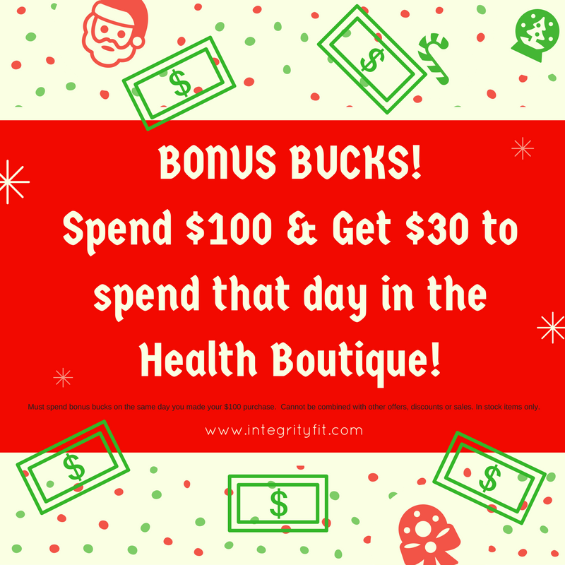 Health Boutique SALE - December 5-10 at Integrity Health Coaching Centers in NH