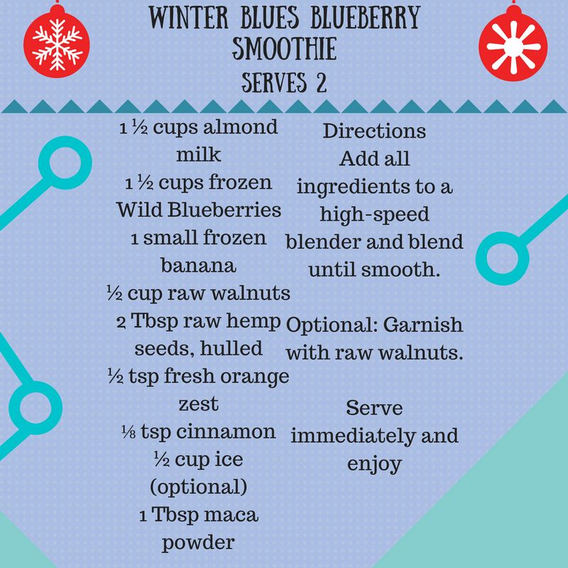 Winter Blues Blueberry Smoothie!