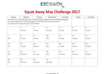 Squat Away May 2017 Challenge!!