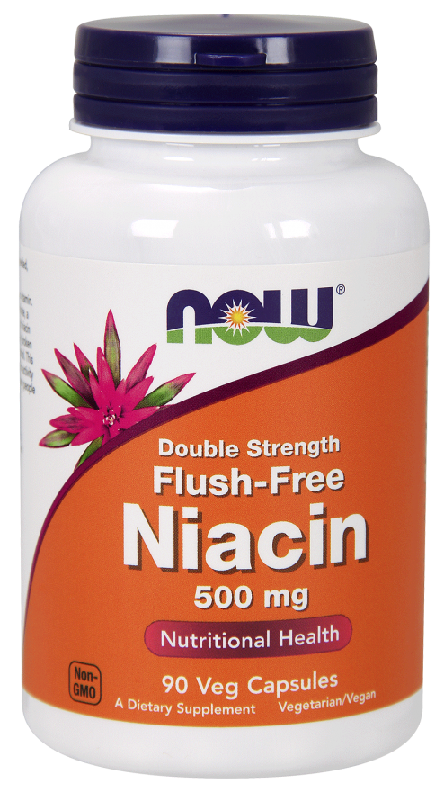 Niacin 500 mg, Double Strength Flush-Free Veg Capsules