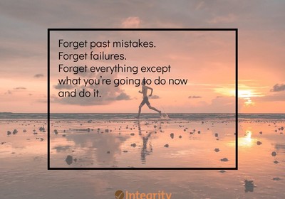 Forget past mistakes
