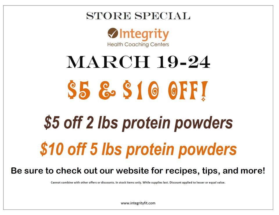 Store special March 19 - 24