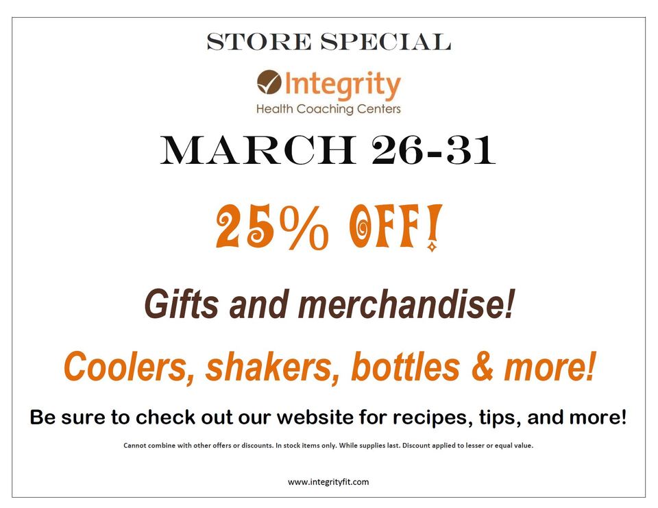 Store special march 26-31