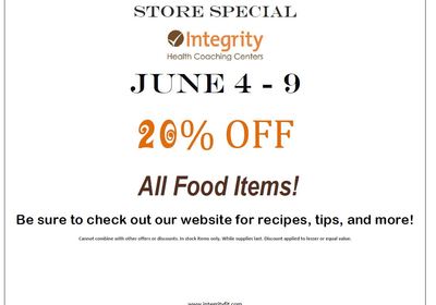 Store Special June 4 - 9