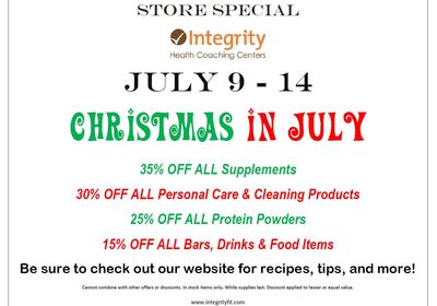 Christmas in July SALE!!