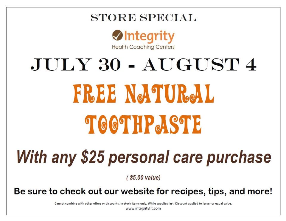 Store Special July 30 - August 4