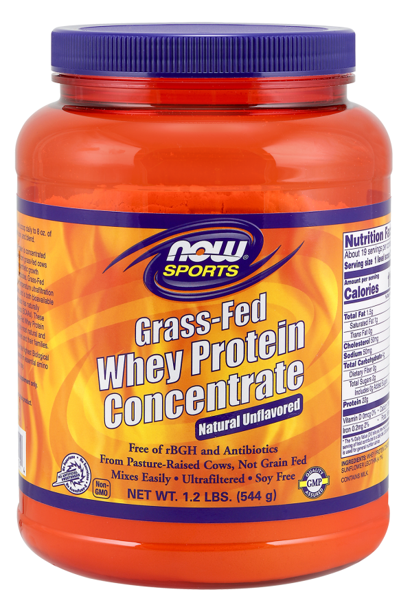 Grass-Fed Whey Protein Concentrate, Unflavored Powder